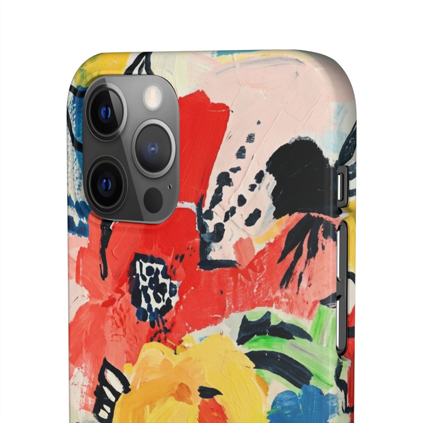 Abstract Flora Snap Phone Case