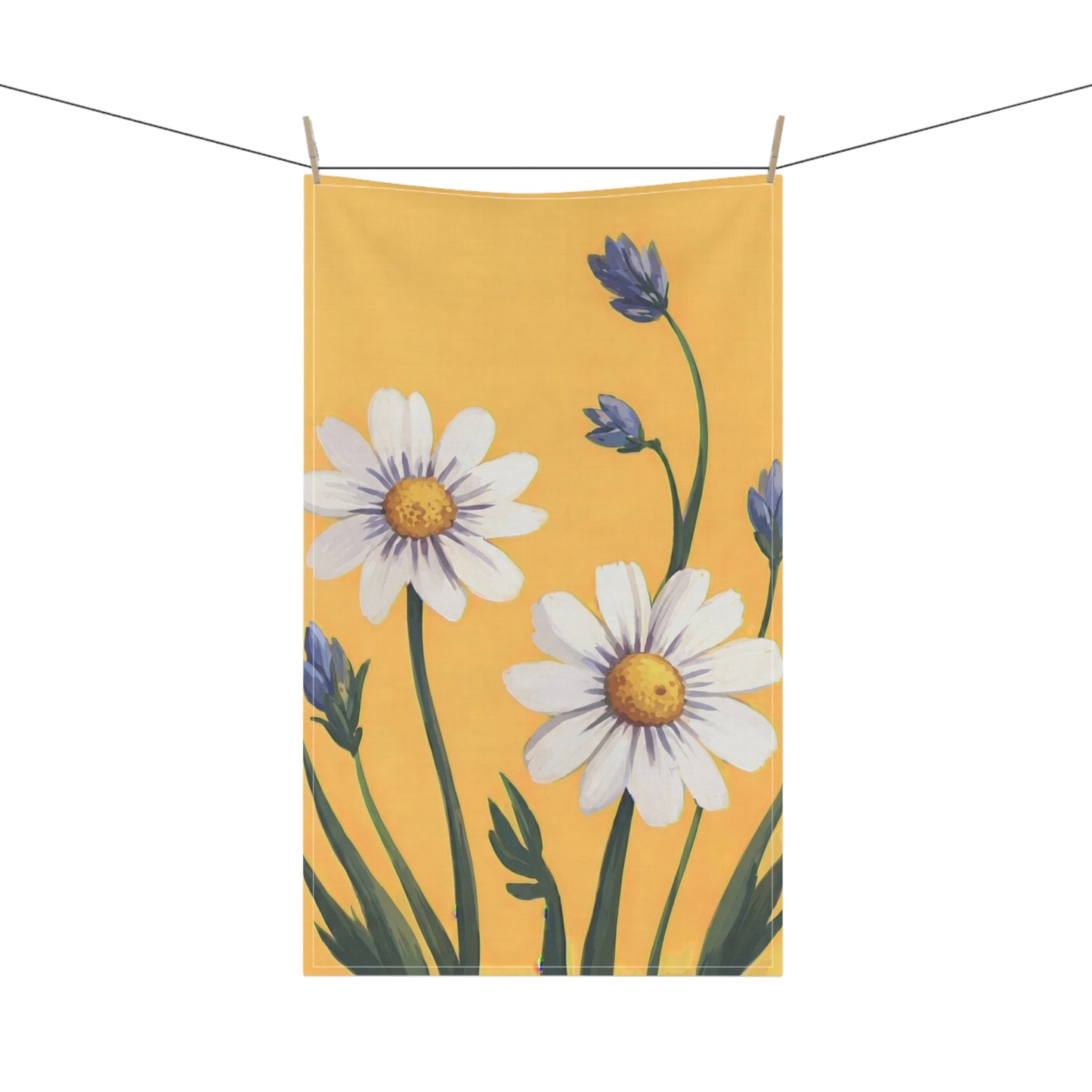 Spring Daisies Tea Towel