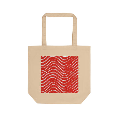Scarlet Tide Eco Tote Bag — Square