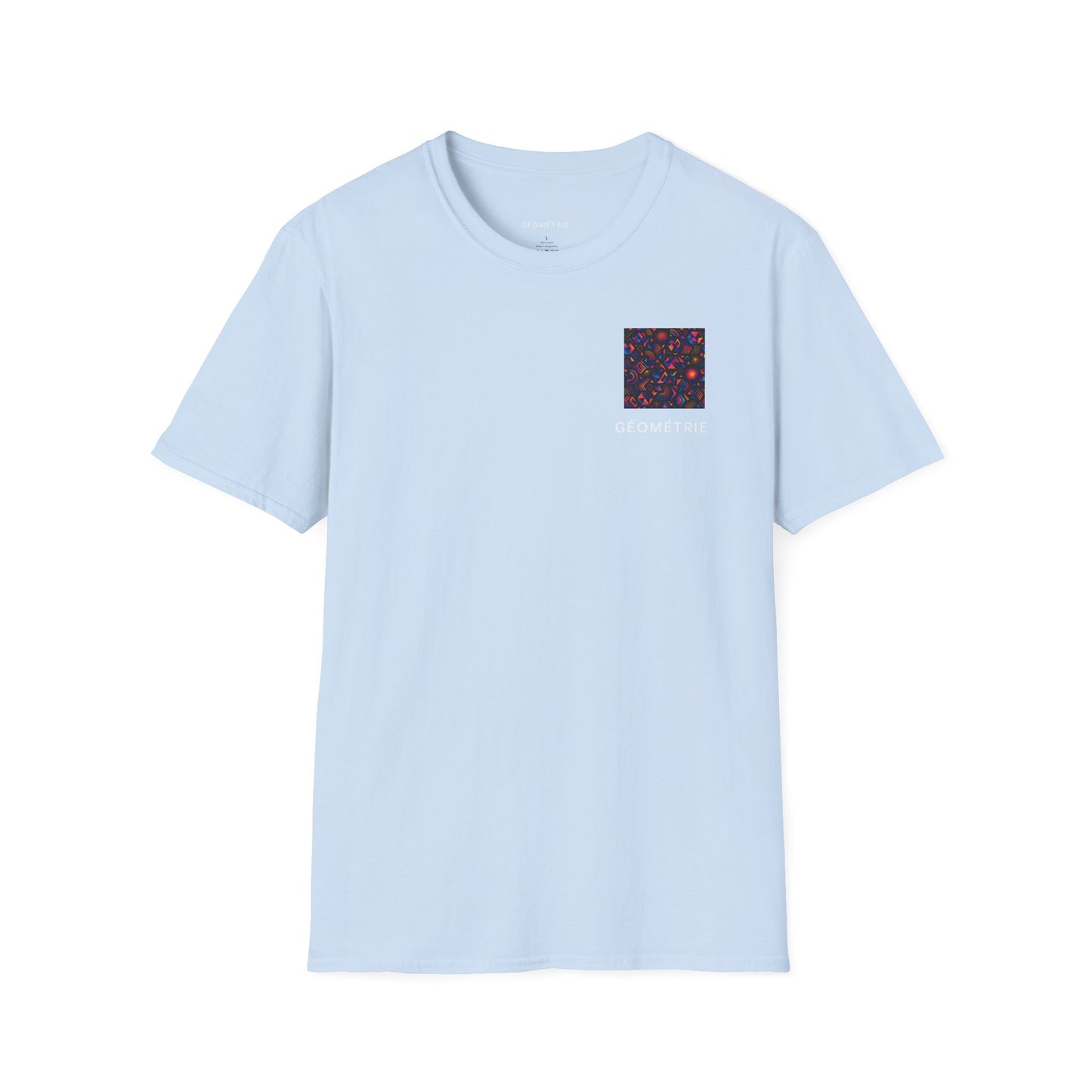 Geo Pattern Unisex Softstyle T-Shirt | Casual Everyday Tee, Graphic Shirt, Gift for Him/Her, Trendy Wear, Artsy Style (Pattern 05)