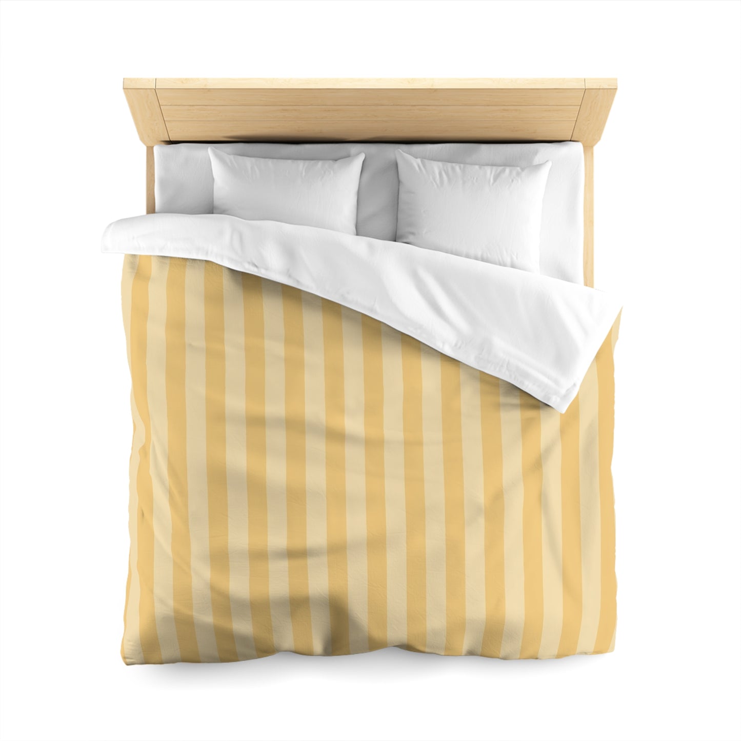 Buttercup Stripe Microfiber Duvet Cover