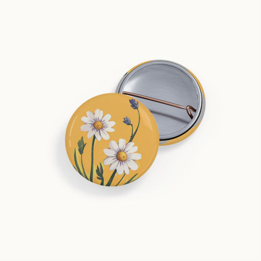 Spring Daisies Round Pins