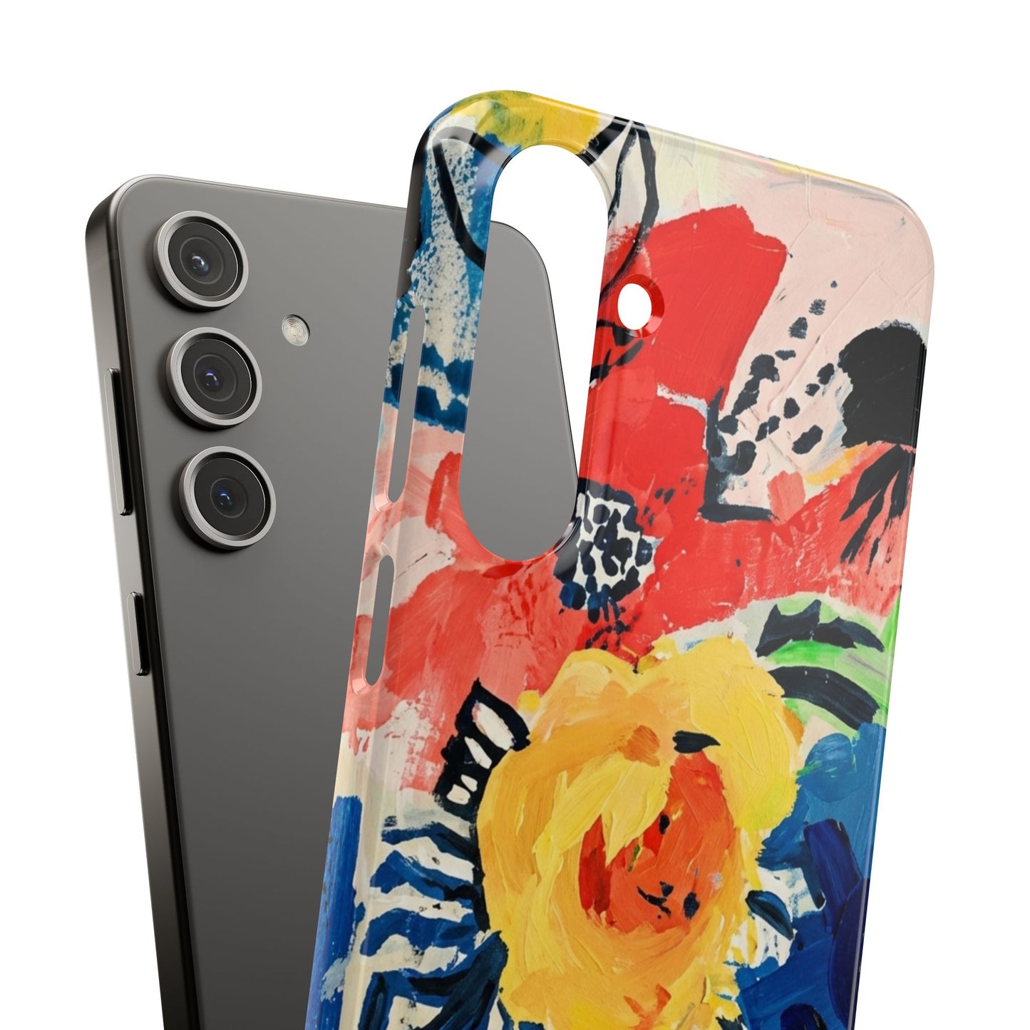 Abstract Flora Snap Phone Case