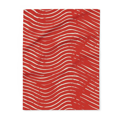 Scarlet Tide Arctic Fleece Blanket
