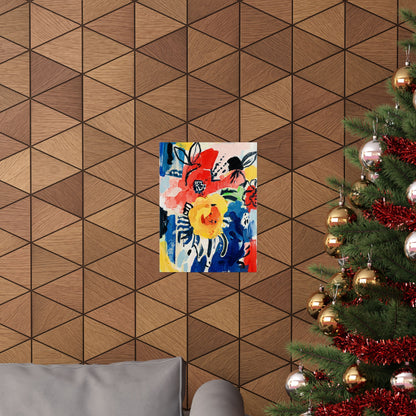 Abstract Flora Art Poster