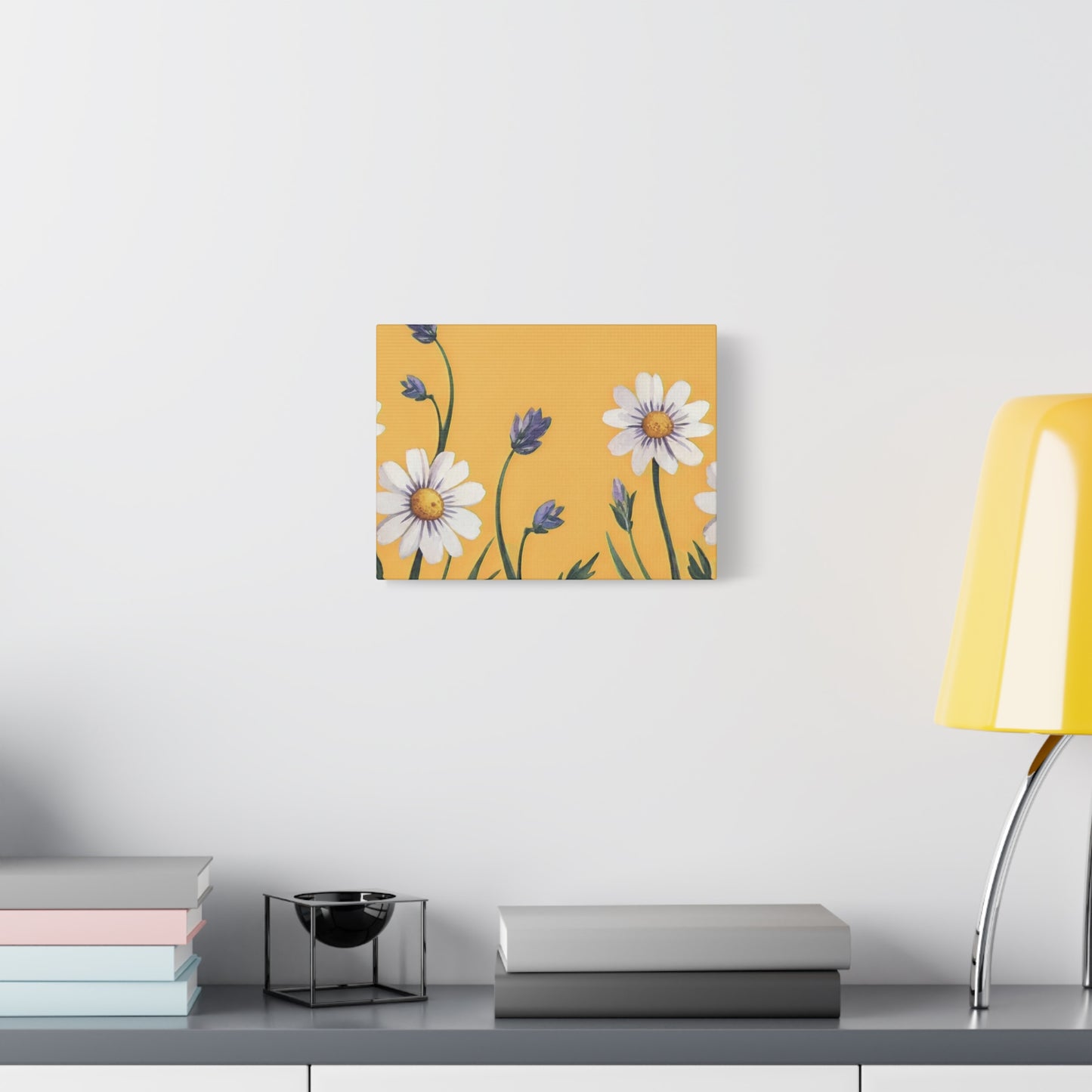 Spring Daisies Stretched Canvas Wall Art