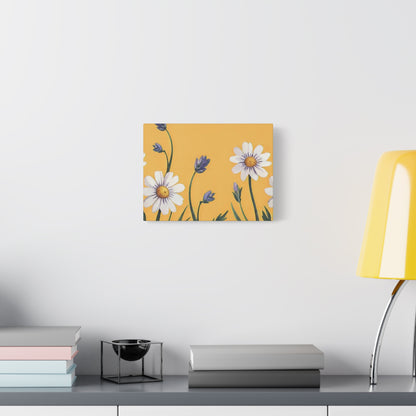 Spring Daisies Stretched Canvas Wall Art
