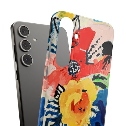 Abstract Flora Snap Phone Case