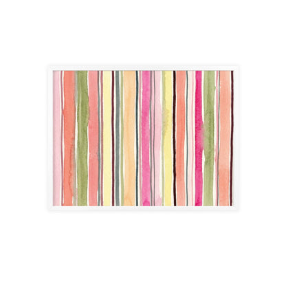 Summer Stripe Wood Framed Posters
