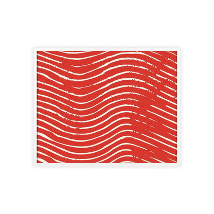 Scarlet Tide Wood Framed Posters