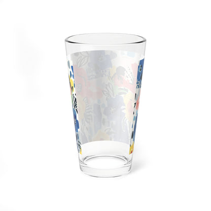 Abstract Flora Tall Mixing Glass 16oz