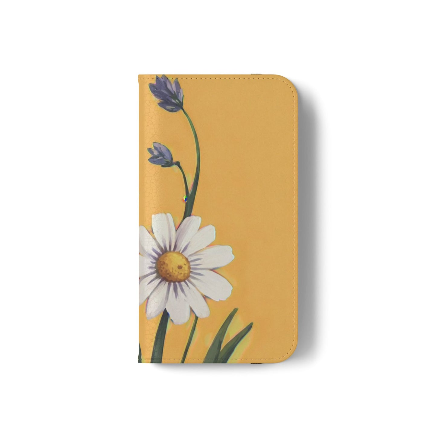 Spring Daisies Vegan Leather Flip Case