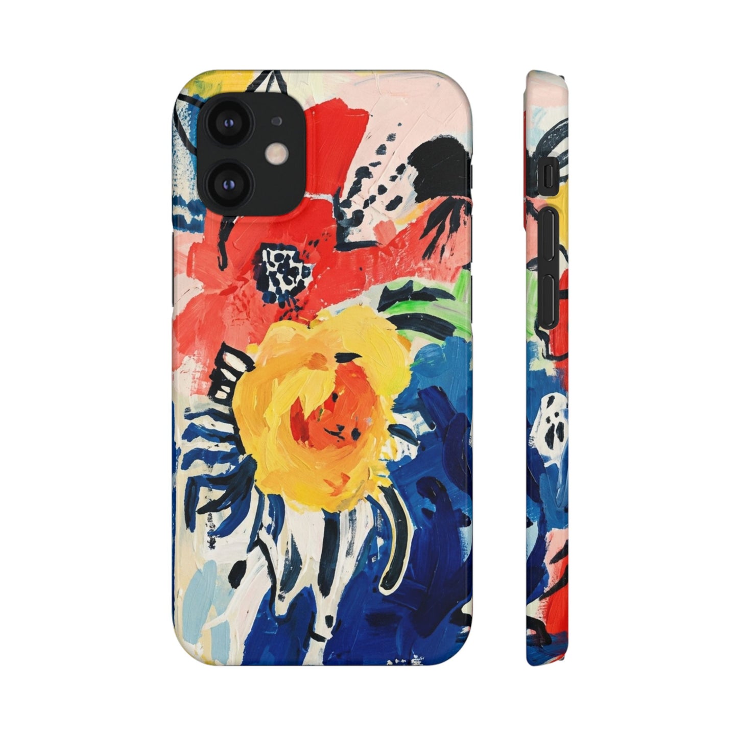Abstract Flora Snap Phone Case