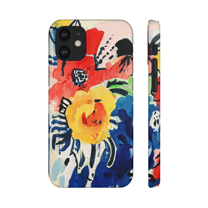Abstract Flora Snap Phone Case