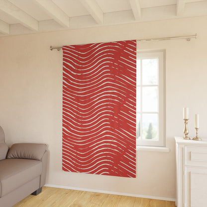 Scarlet Tide Window Curtain