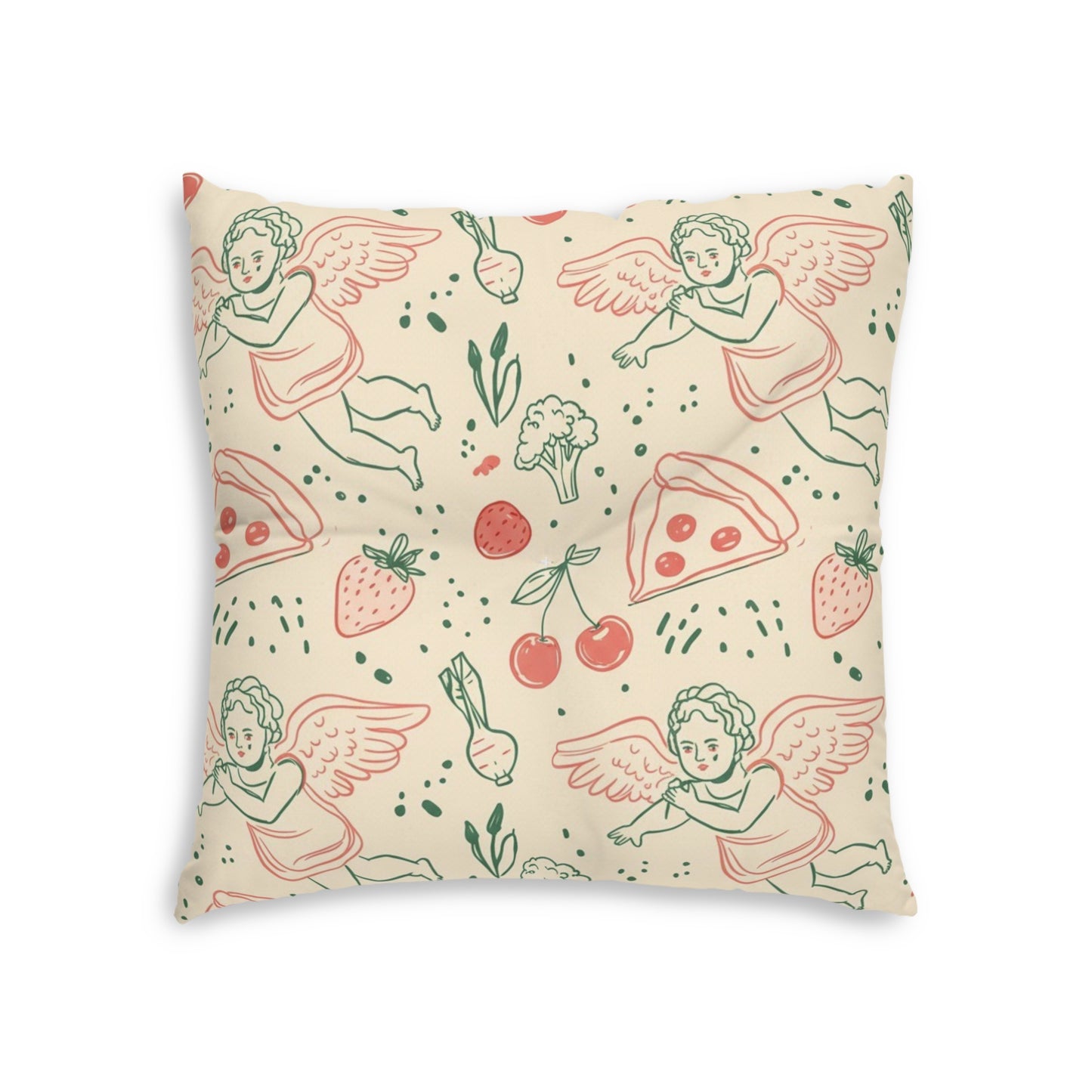 Square Tufted Floor Pillow