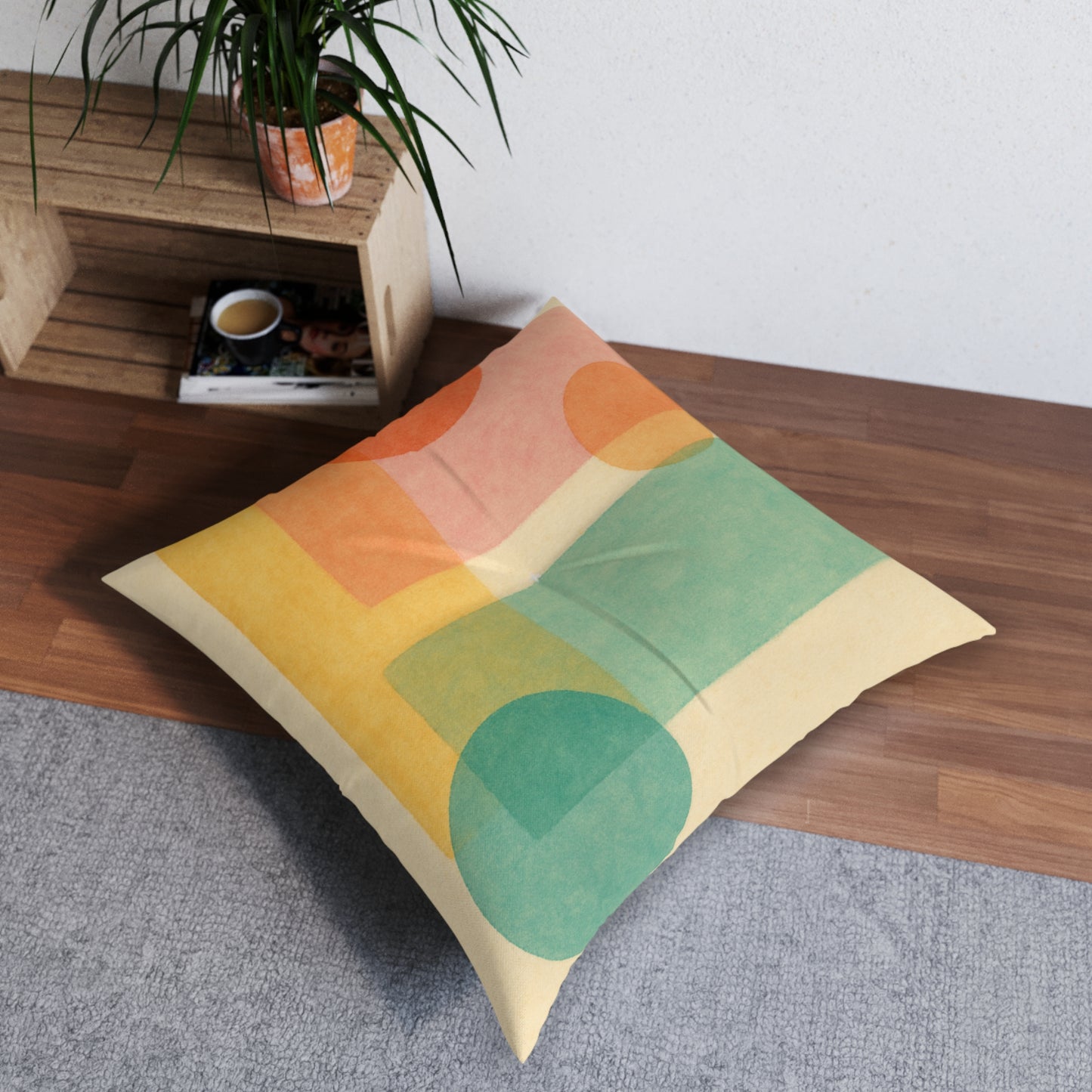 Square Tufted Floor Pillow
