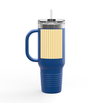 Buttercup Stripe 40oz Insulated Travel Mug