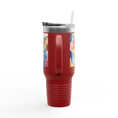 Abstract Flora 40oz Insulated Travel Mug