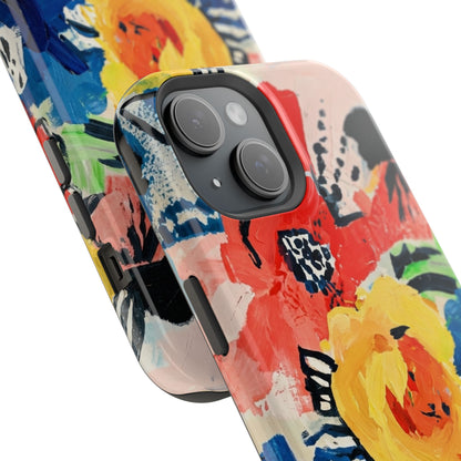 Abstract Flora Magnetic Phone Case