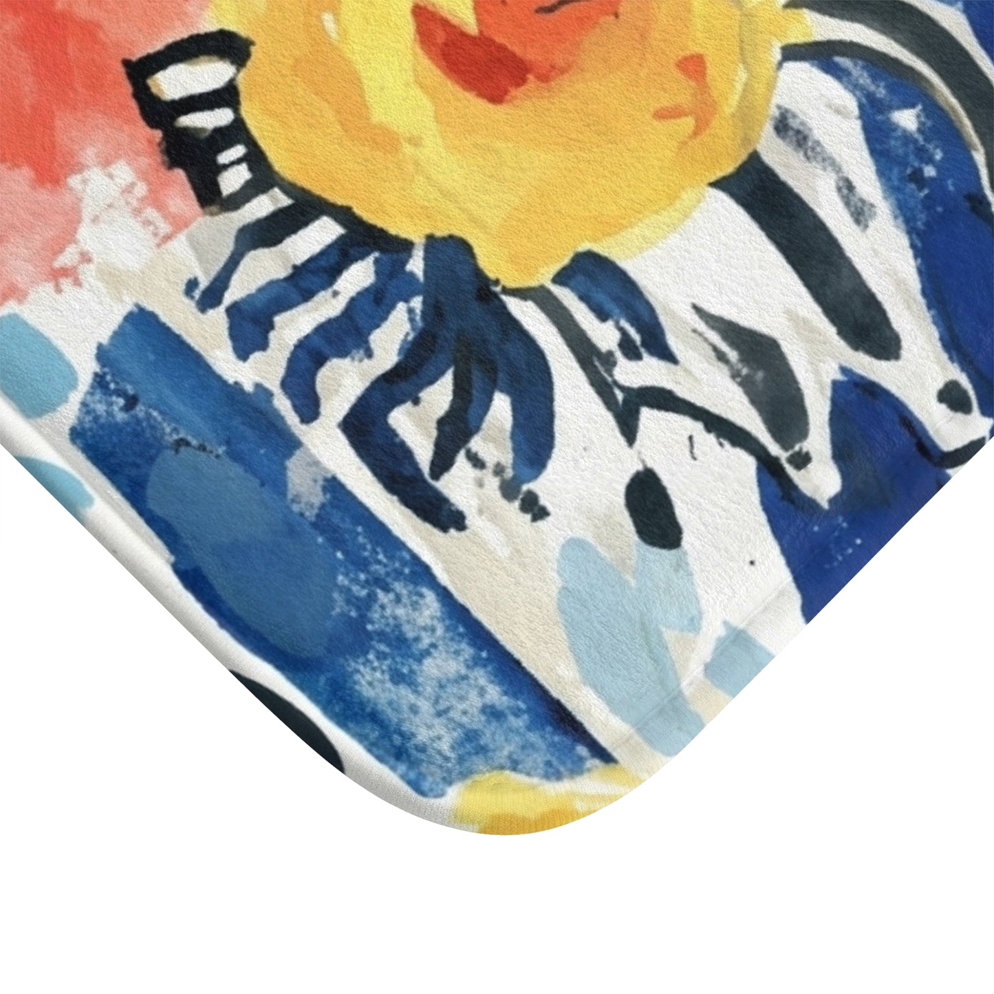 Abstract Flora Bath Mat