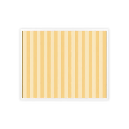 Buttercup Stripe Wood Framed Posters