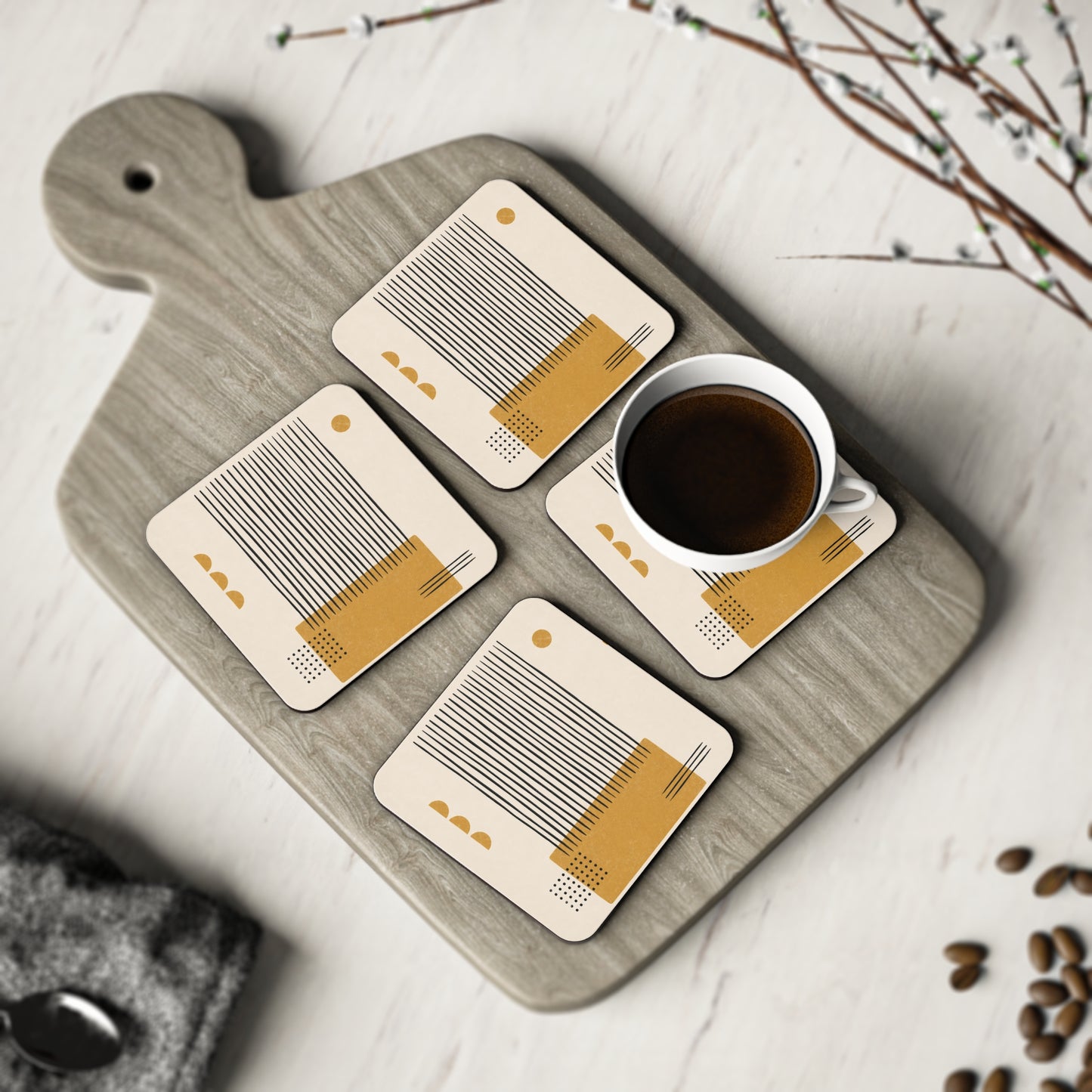 Ochre Cadence Coasters