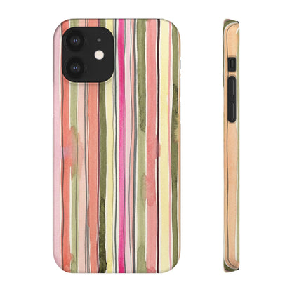 Summer Stripe Snap Phone Case