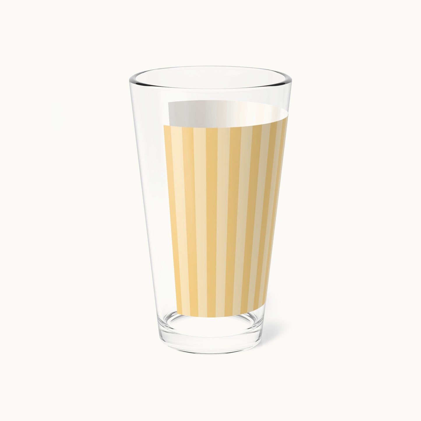 Buttercup Stripe Tall Mixing Glass 16oz
