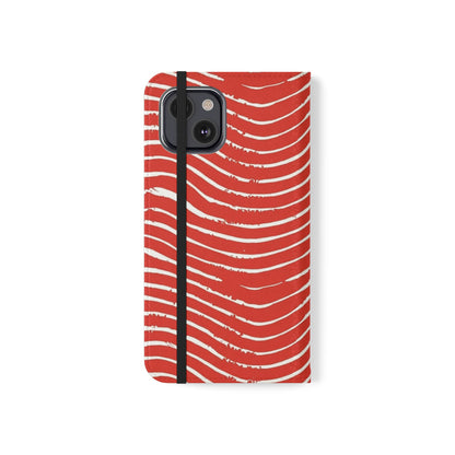 Scarlet Tide Vegan Leather Flip Case