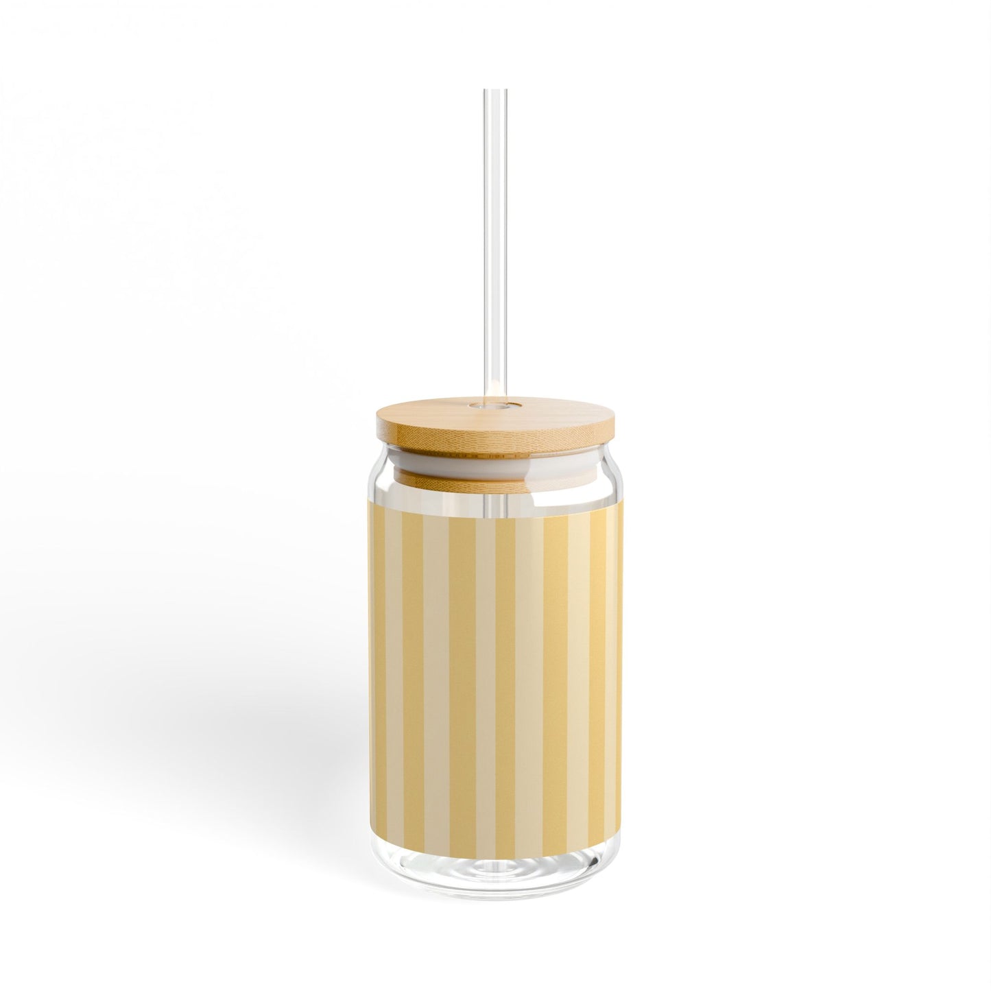 Buttercup Stripe Sipper Glass | 16oz