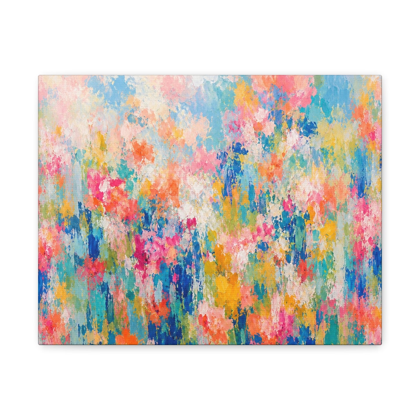 Chromatic Meadow Stretched Canvas Wall Art