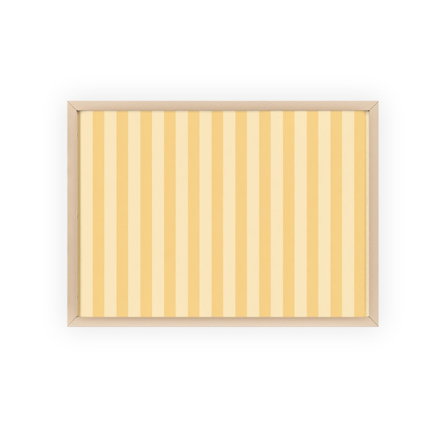 Buttercup Stripe Wood Framed Posters