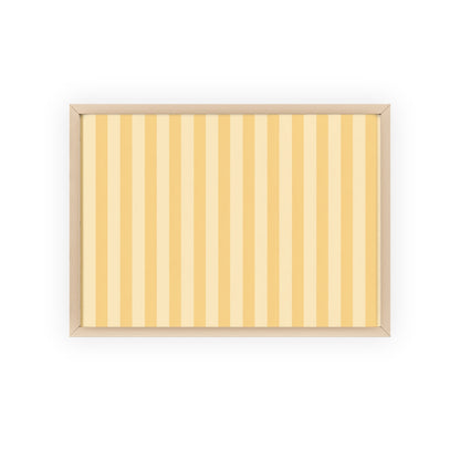 Buttercup Stripe Wood Framed Posters
