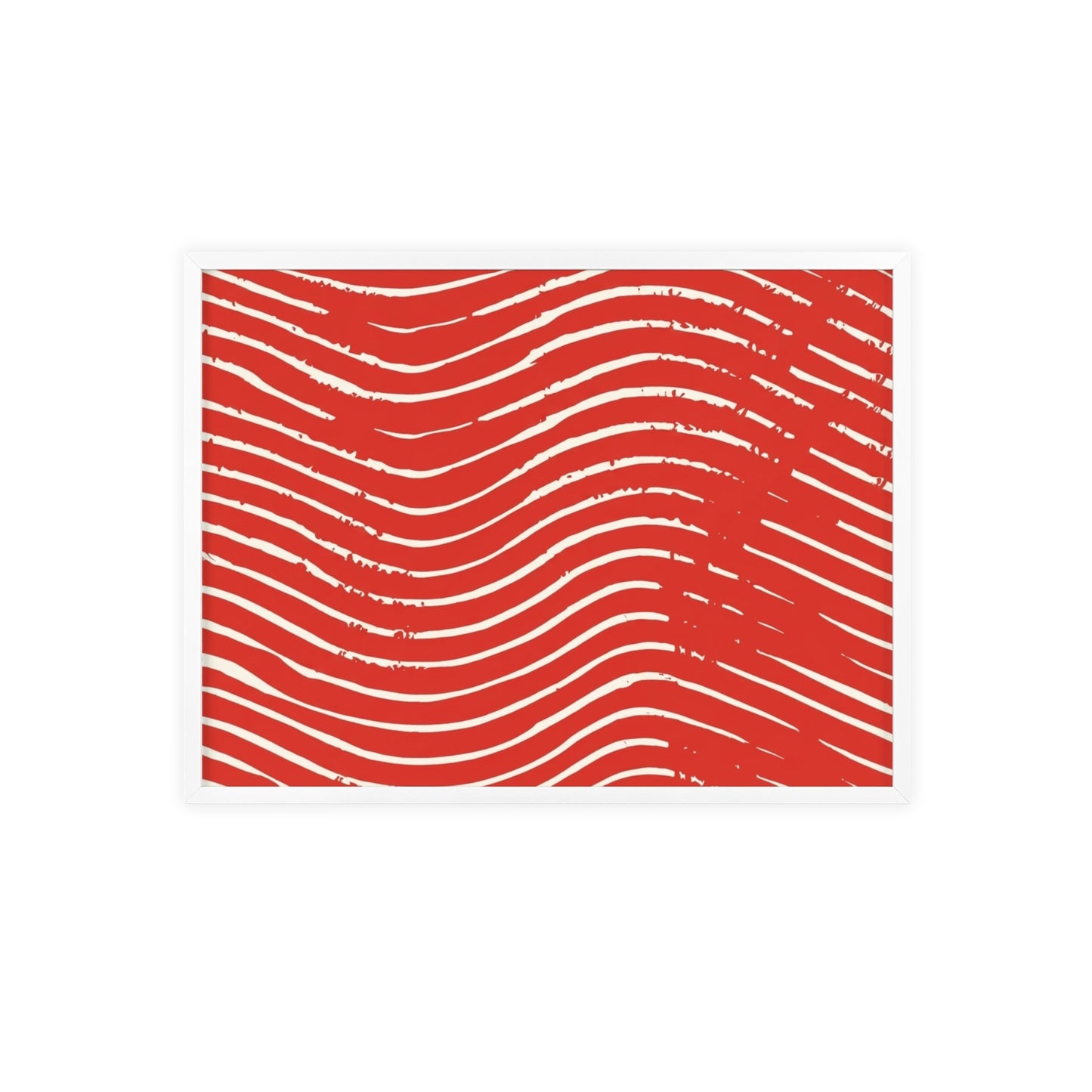 Scarlet Tide Wood Framed Posters