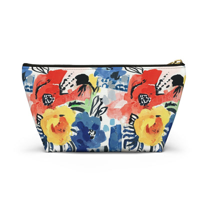 Abstract Flora Accessory Pouch