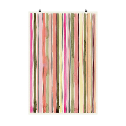 Summer Stripe Art Poster