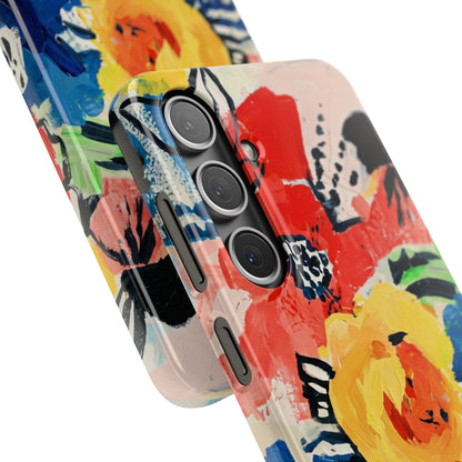 Abstract Flora Snap Phone Case