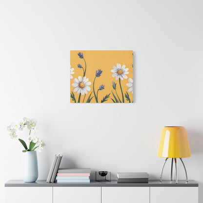 Spring Daisies Stretched Canvas Wall Art