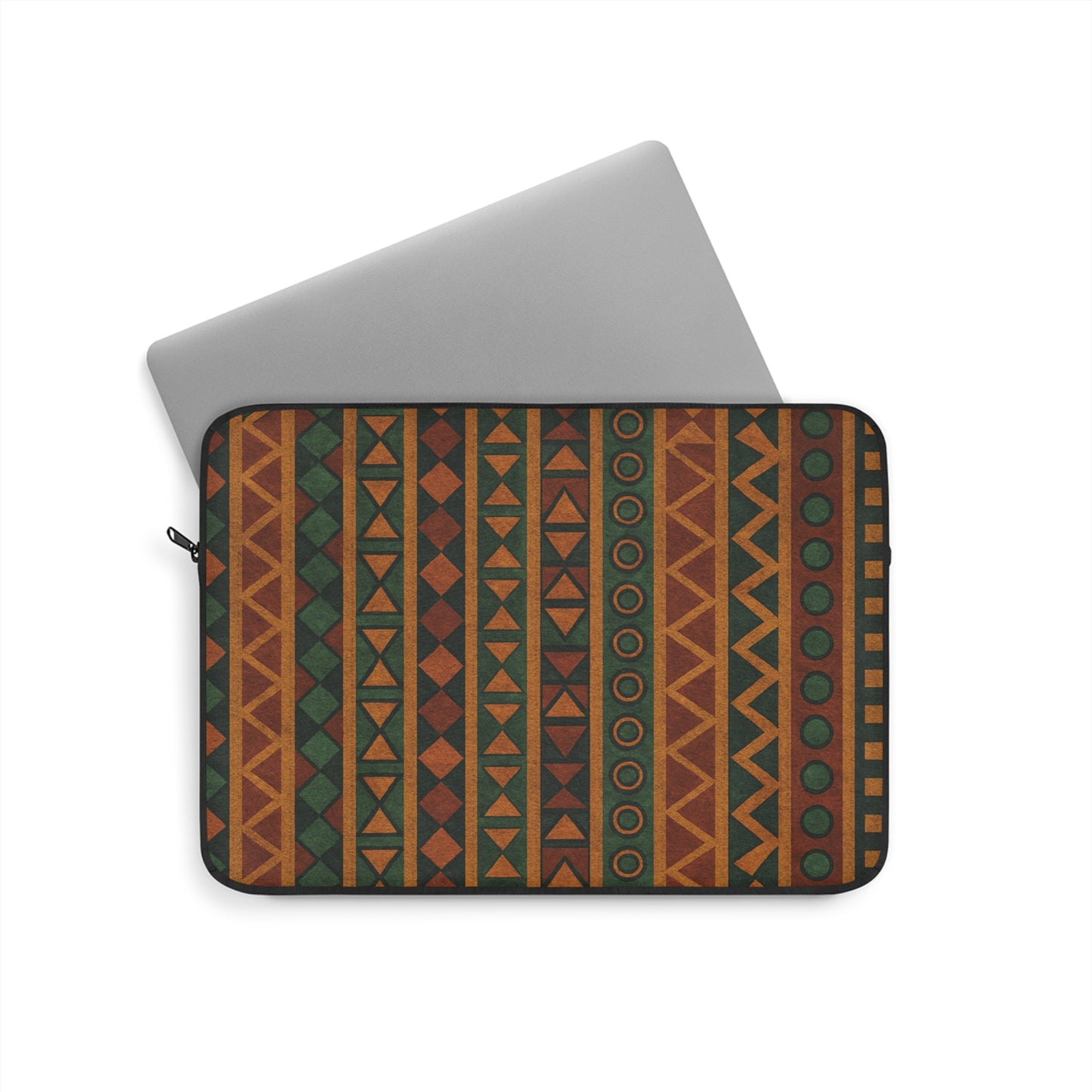 Tribal Pattern Laptop Sleeve | Boho Chic Tech Accessory, Modern Geometric Design for Students, Gifts for Her, Back to School