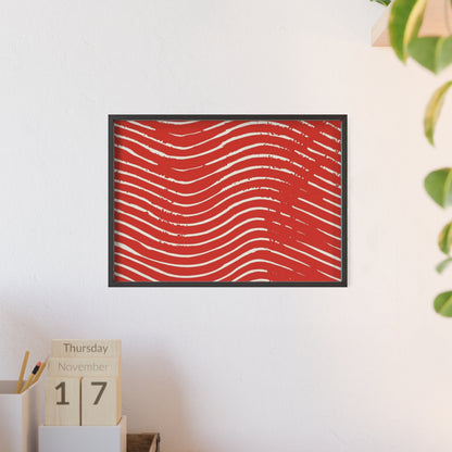 Scarlet Tide Wood Framed Posters