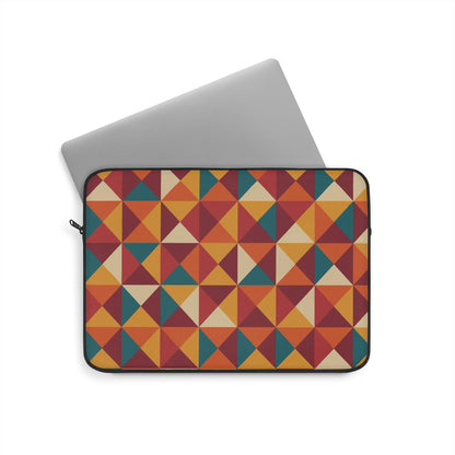 Geometric Pattern Laptop Sleeve: Stylish Protection for Laptops, Tech Accessories, Gift for Students, Unique Design, Colorful Geometry