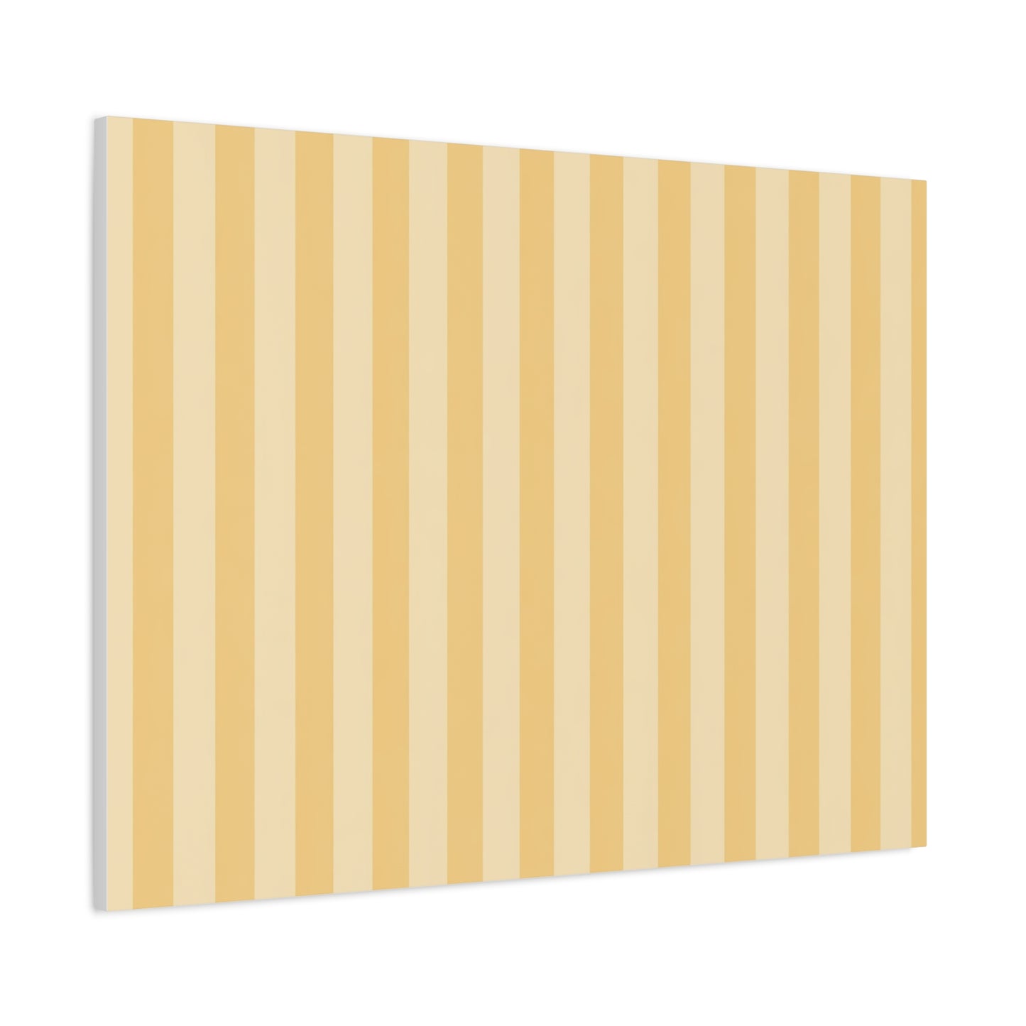 Buttercup Stripe Stretched Canvas Wall Art