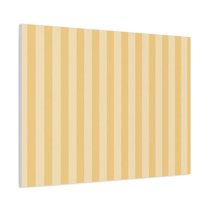 Buttercup Stripe Stretched Canvas Wall Art