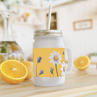 Spring Daisies Mason Jar Tumbler