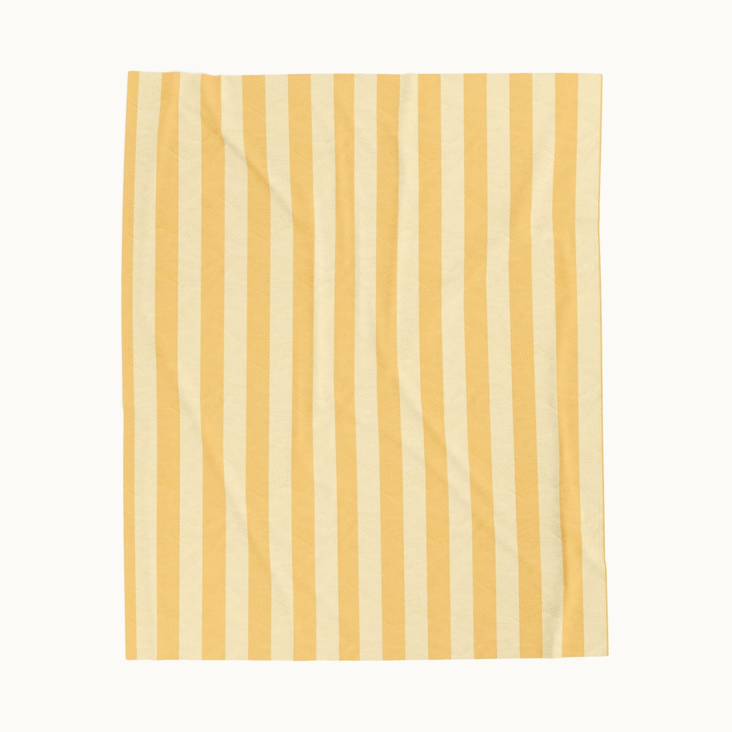 Buttercup Stripe Velveteen Plush Blanket