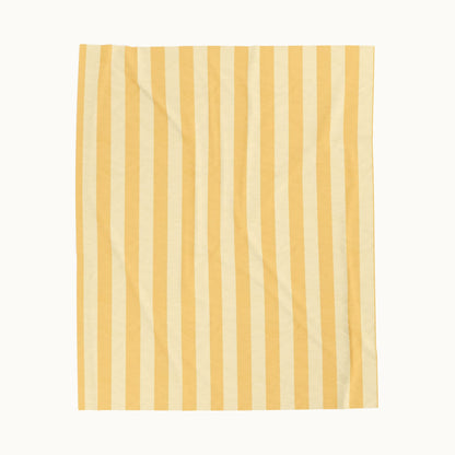 Buttercup Stripe Velveteen Plush Blanket