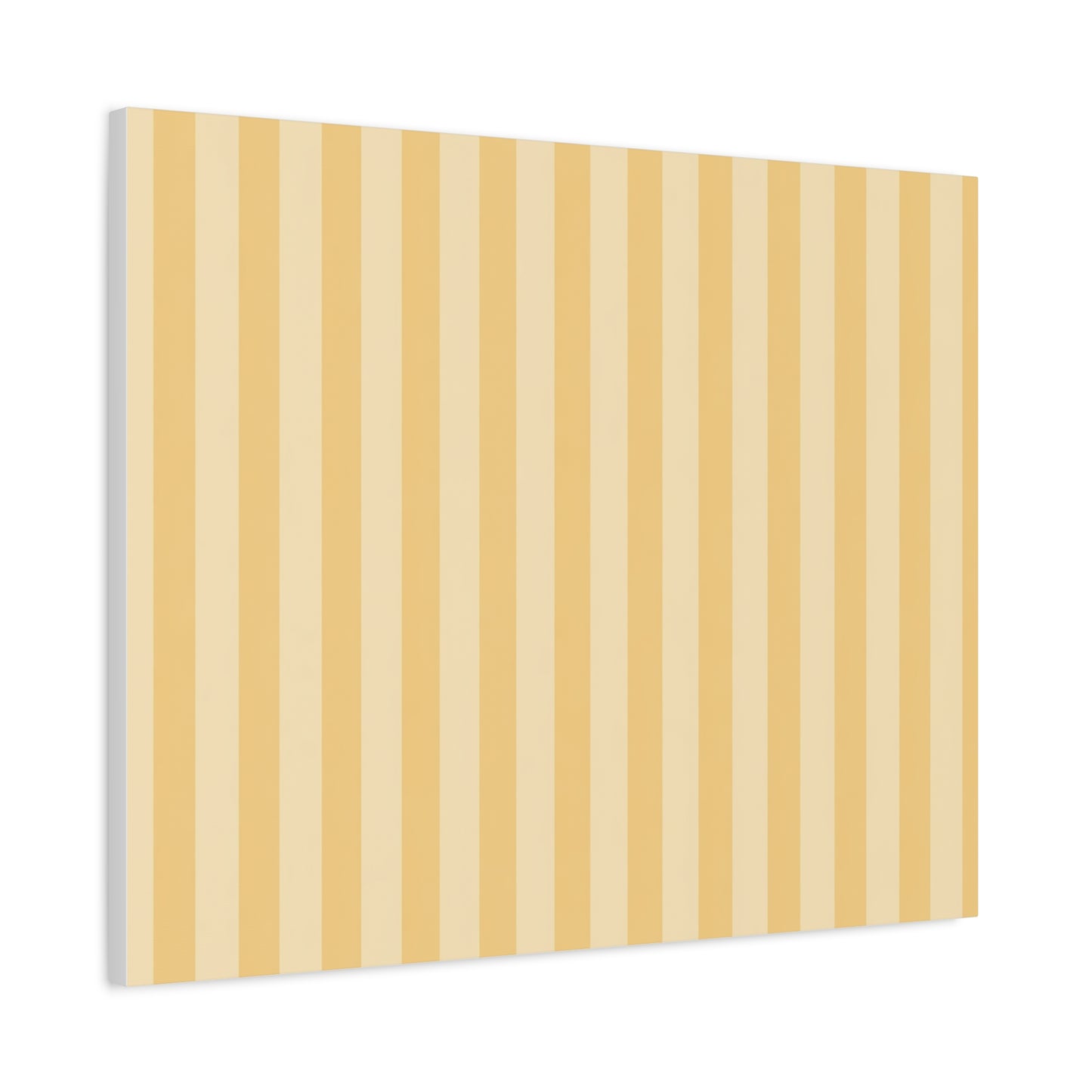Buttercup Stripe Stretched Canvas Wall Art