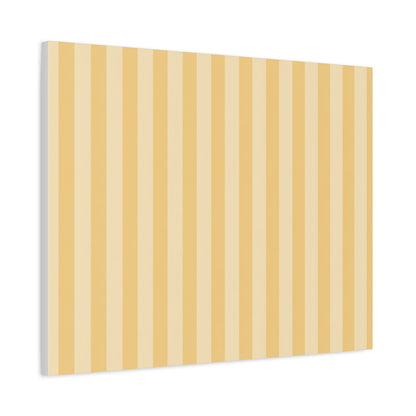 Buttercup Stripe Stretched Canvas Wall Art