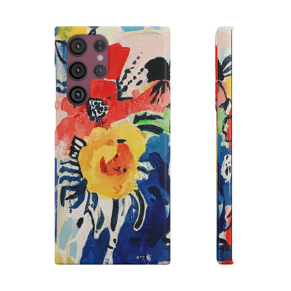 Abstract Flora Snap Phone Case